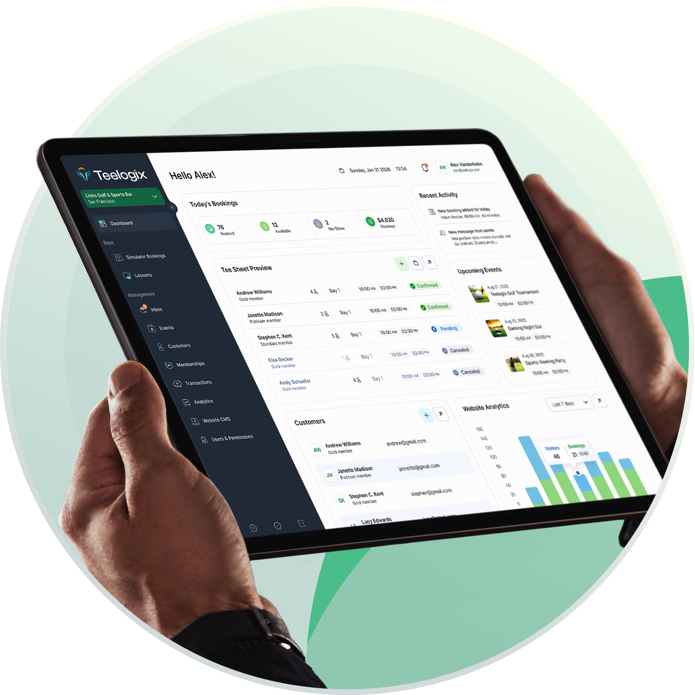 Golf facility management preview